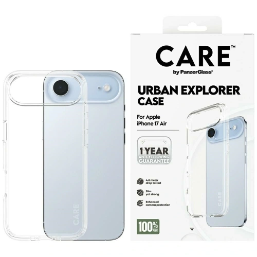 Etui CARE by PanzerGlass Flagship Urban Explorer w. Clear Frame do Apple iPhone Air przezroczysty