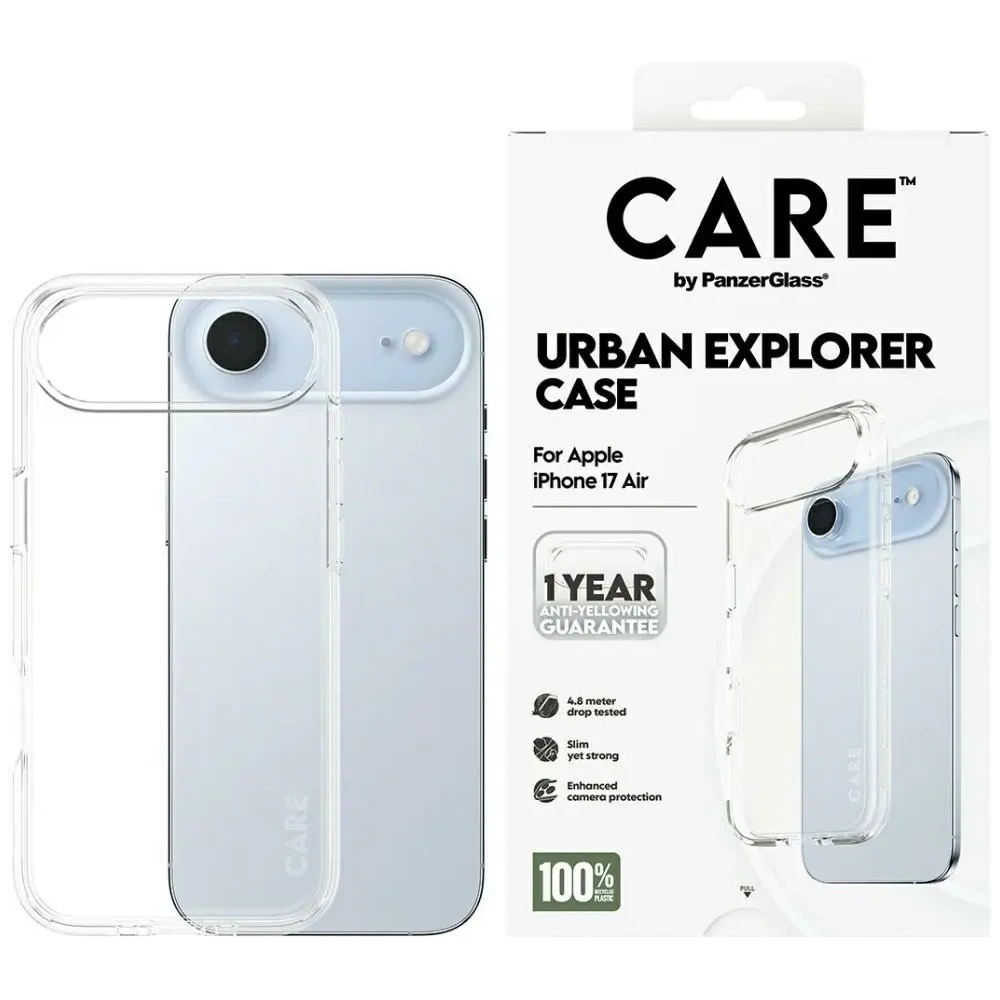 Etui CARE by PanzerGlass Flagship Urban Explorer w. Clear Frame do Apple iPhone Air przezroczysty