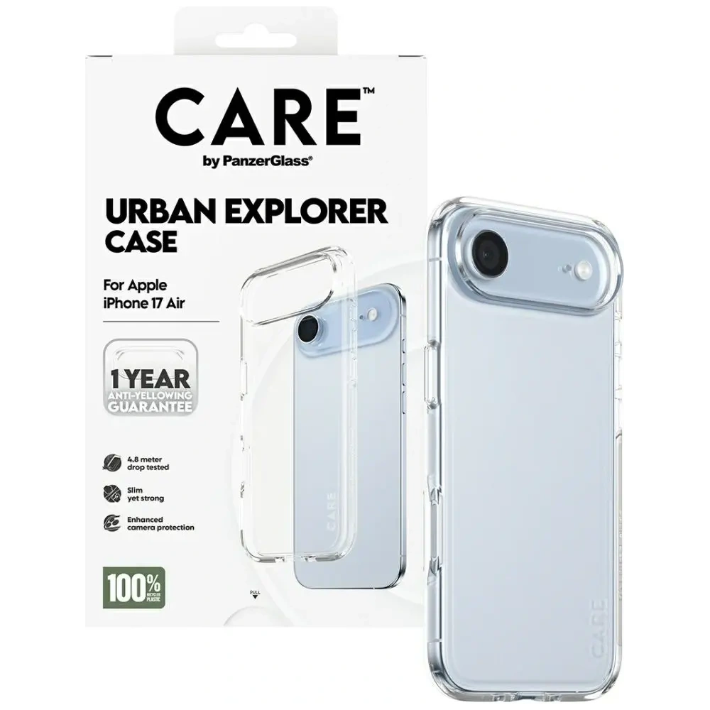 Etui CARE by PanzerGlass Flagship Urban Explorer w. Clear Frame do Apple iPhone Air przezroczysty