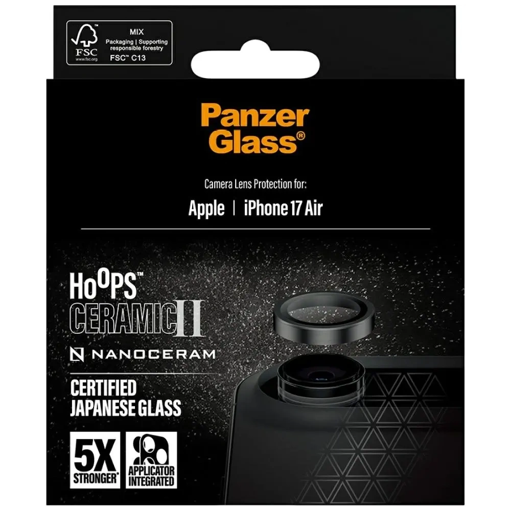 Szkło ceramiczne na obiektyw PanzerGlass Hoops Ceramic II do Apple iPhone Air