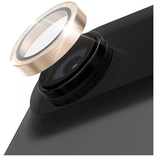 Szkło hartowane na obiektyw PanzerGlass Hoops Glitter do Apple iPhone Air złoty