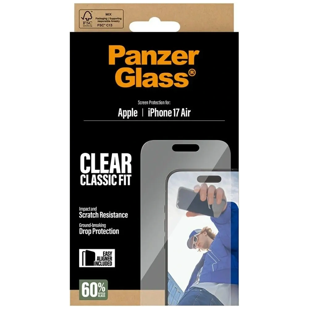 Szkło hartowane PanzerGlass Classic Fit EasyAligner do Apple iPhone Air