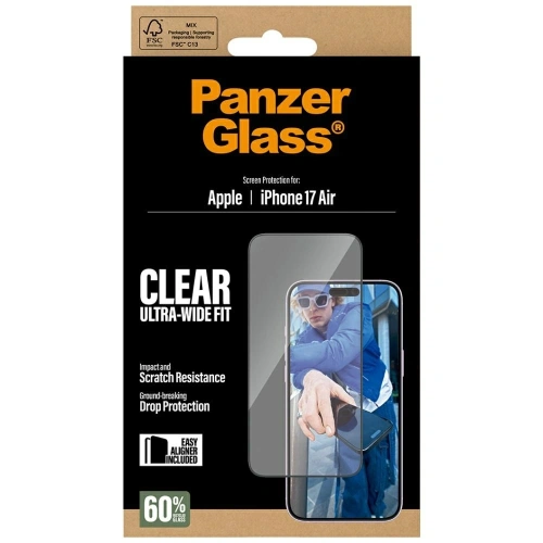Szkło hartowane PanzerGlass Ultra-Wide Fit EasyAligner do Apple iPhone Air
