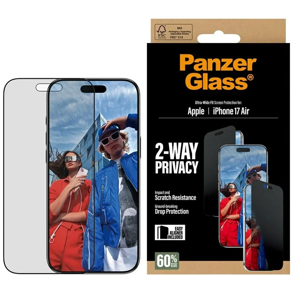 Szkło prywatyzujące PanzerGlass Ultra-Wide Fit EasyAligner do Apple iPhone Air
