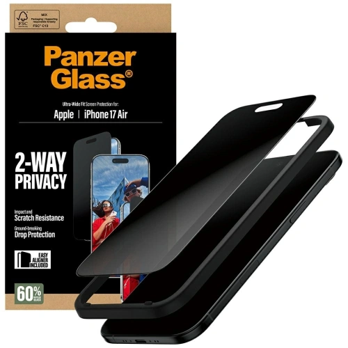 Szkło prywatyzujące PanzerGlass Ultra-Wide Fit EasyAligner do Apple iPhone Air