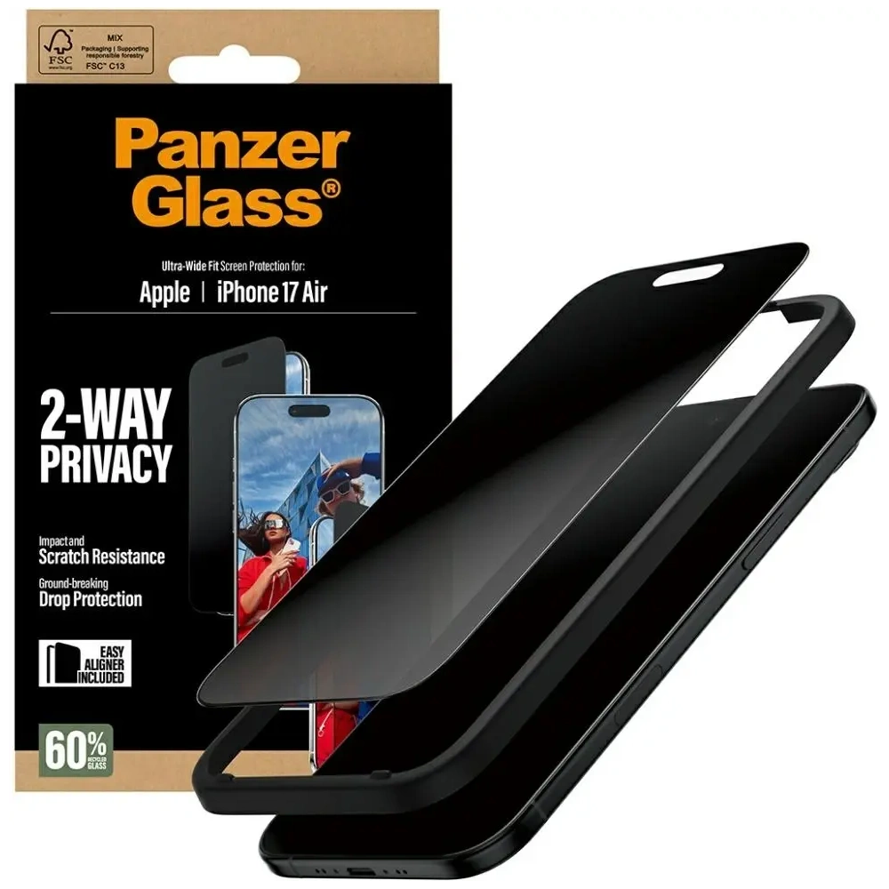 Szkło prywatyzujące PanzerGlass Ultra-Wide Fit EasyAligner do Apple iPhone Air