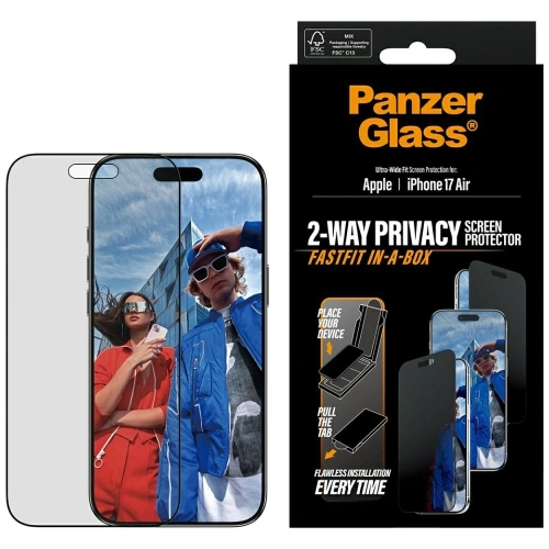 Szkło prywatyzujące PanzerGlass Ultra-Wide Fit Fastfit do Apple iPhone Air