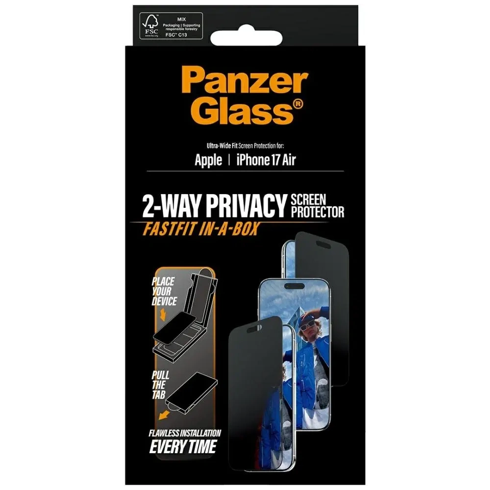 Szkło prywatyzujące PanzerGlass Ultra-Wide Fit Fastfit do Apple iPhone Air