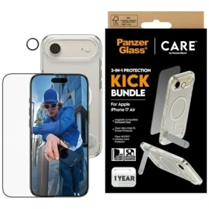 Zestaw ochronny CARE by PanzerGlass Feature Kick 3w1 Etui+Szkło+Lens do Apple iPhone Air