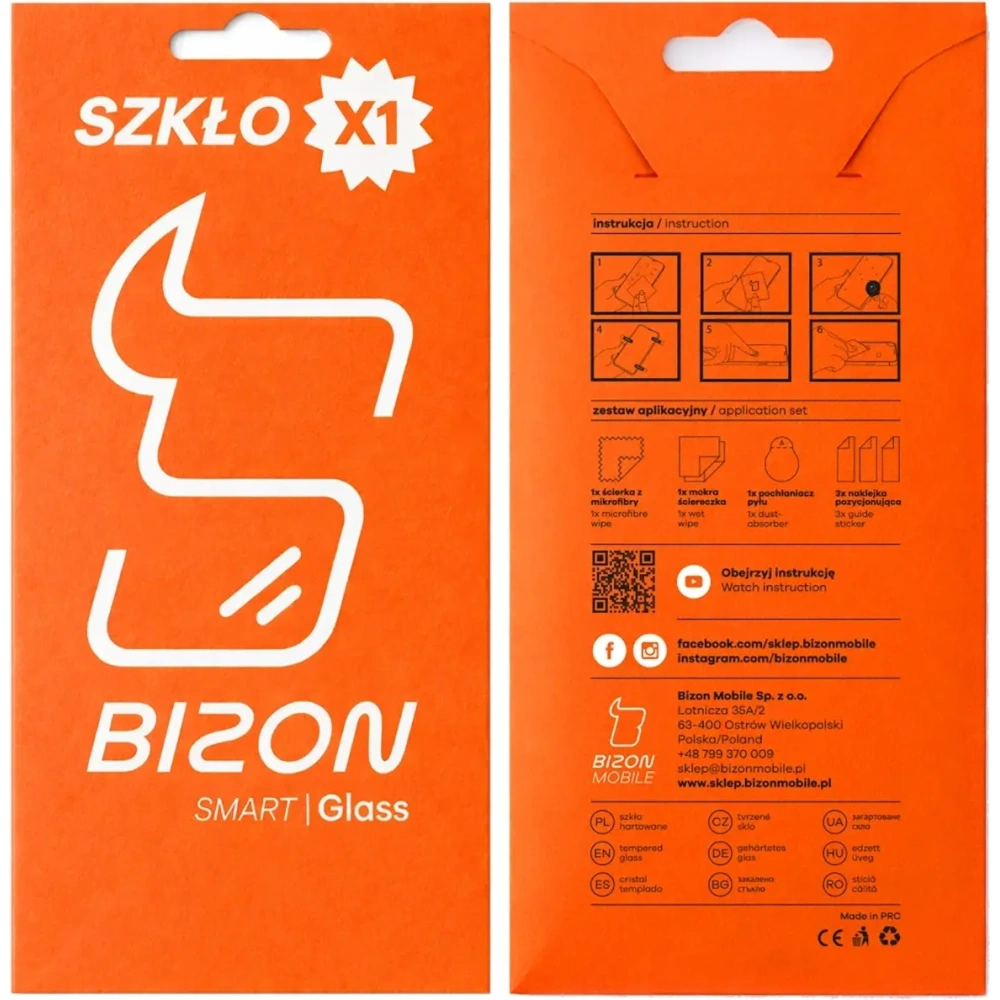 Szkło ochronne 2.5D Bizon Smart Glass do Apple iPhone 17 Pro Max