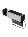Baseus Deluxe Metall Auto-Organizer mit Getränkehalter, 2x USB-Laden (silber)
