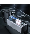 Kup Baseus Deluxe Metall Auto-Organizer mit Getränkehalter, 2x USB-Laden (silber) - BSU1706SLV - {ean13} - Sklep Home Screen
