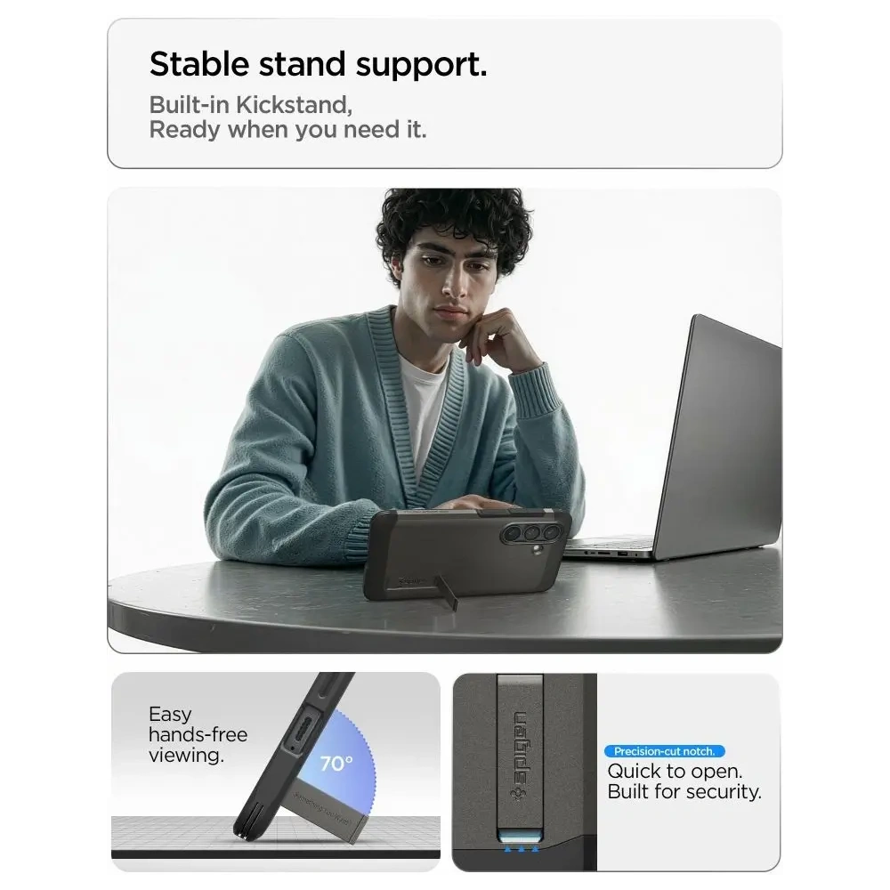 Etui Spigen Tough Armor Mag MagSafe do Samsung Galaxy S26 Gunmetal