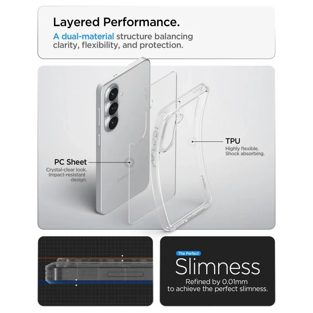 Etui Spigen Ultra Hybrid do Samsung Galaxy S26 Crystal Clear