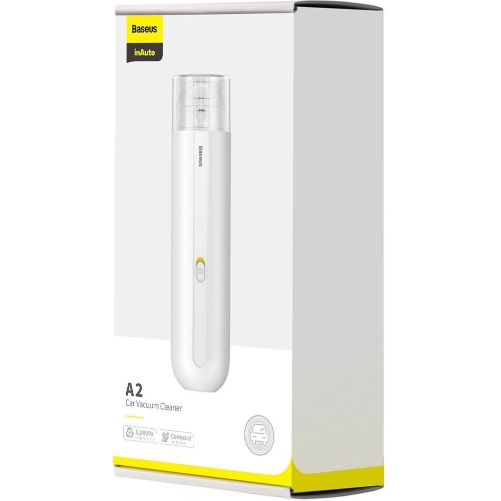 Bezprzewodowy odkurzacz samochodowy Baseus A2 5000Pa (biały)