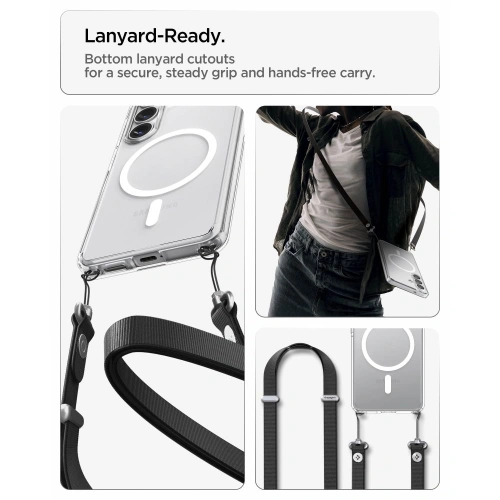 Etui Spigen Ultra Hybrid Mag MagSafe do Samsung Galaxy S26 Clear/white