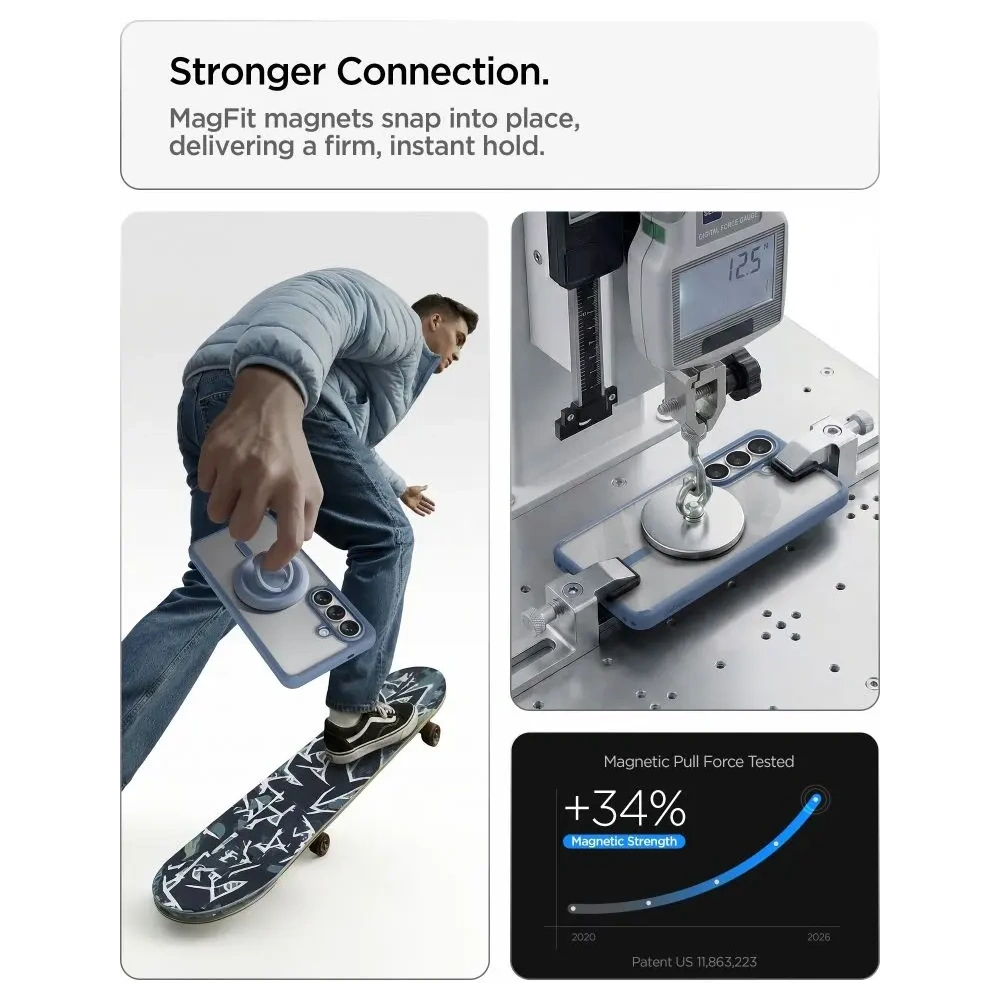 Etui Spigen Ultra Hybrid Mag MagSafe do Samsung Galaxy S26 Light Blue