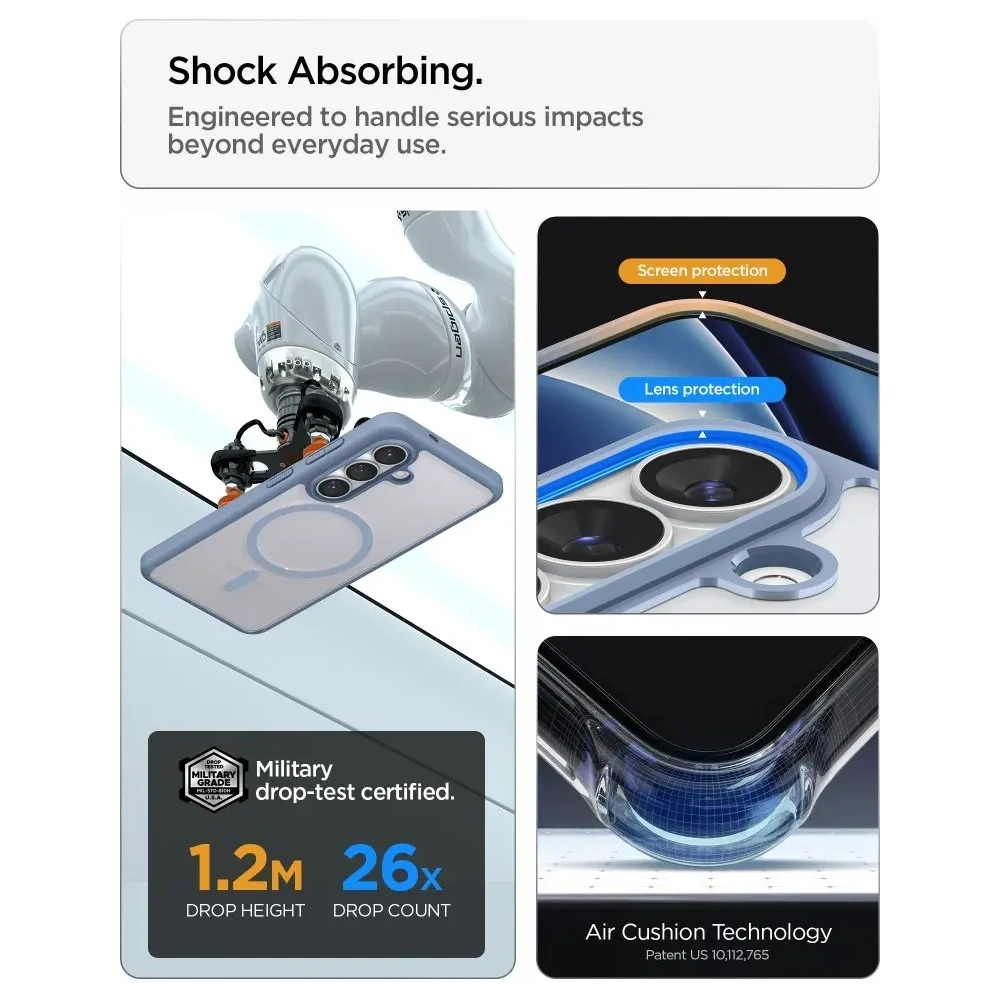 Etui Spigen Ultra Hybrid Mag MagSafe do Samsung Galaxy S26 Light Blue