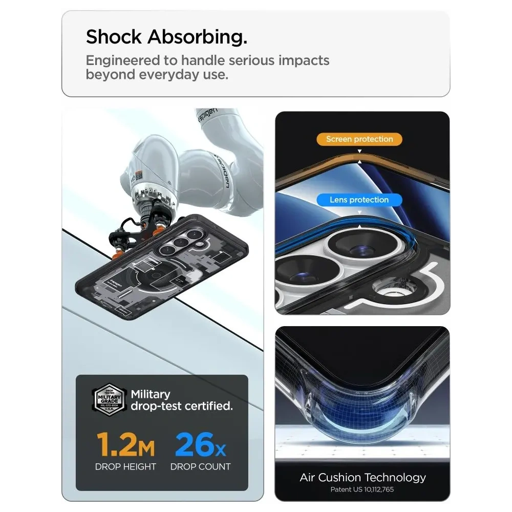 Etui Spigen Ultra Hybrid Mag MagSafe do Samsung Galaxy S26 Zero One Black