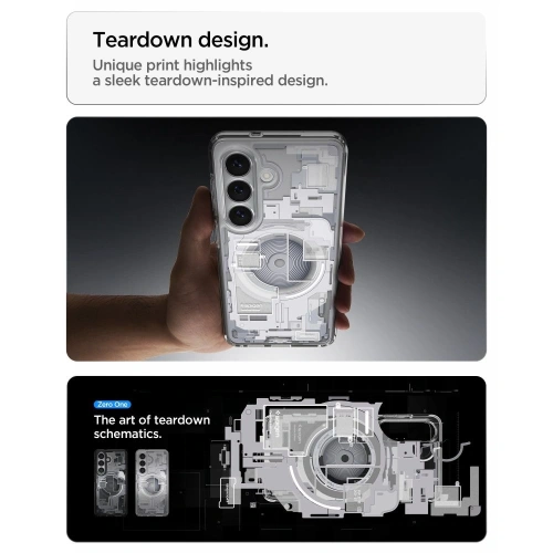 Etui Spigen Ultra Hybrid Mag MagSafe do Samsung Galaxy S26 Zero One White