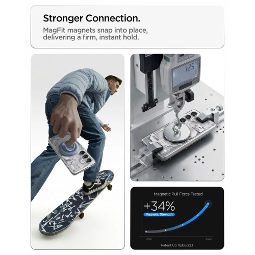 Etui Spigen Ultra Hybrid Mag MagSafe do Samsung Galaxy S26 Zero One White