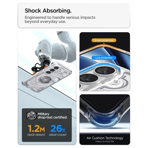 Etui Spigen Ultra Hybrid Mag MagSafe do Samsung Galaxy S26 Zero One White