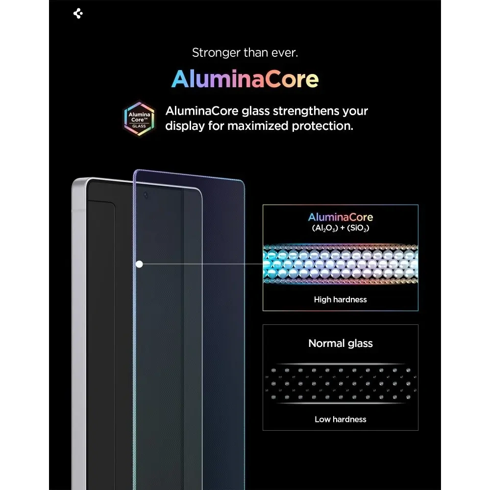 Szkło hartowane Spigen Glas.tr EZ Fit Pro AluminaCore HD do Samsung Galaxy S26 Clear [2 PACK]