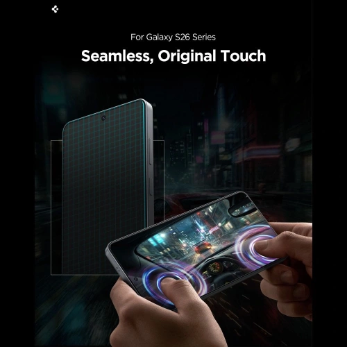 Szkło hartowane Spigen Glas.tr EZ Fit Pro AluminaCore HD do Samsung Galaxy S26 Clear [2 PACK]