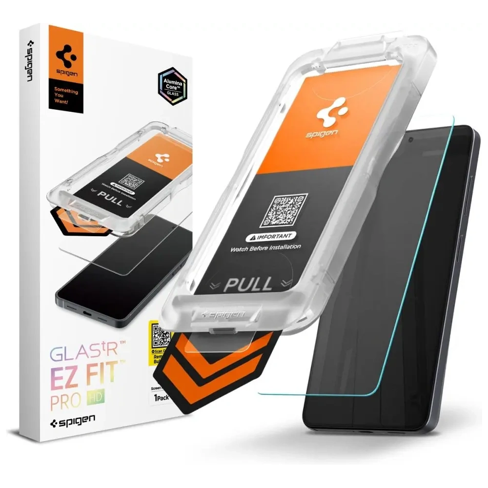 Szkło hartowane Spigen Glas.tr EZ Fit Pro AluminaCore HD do Samsung Galaxy S26 Clear