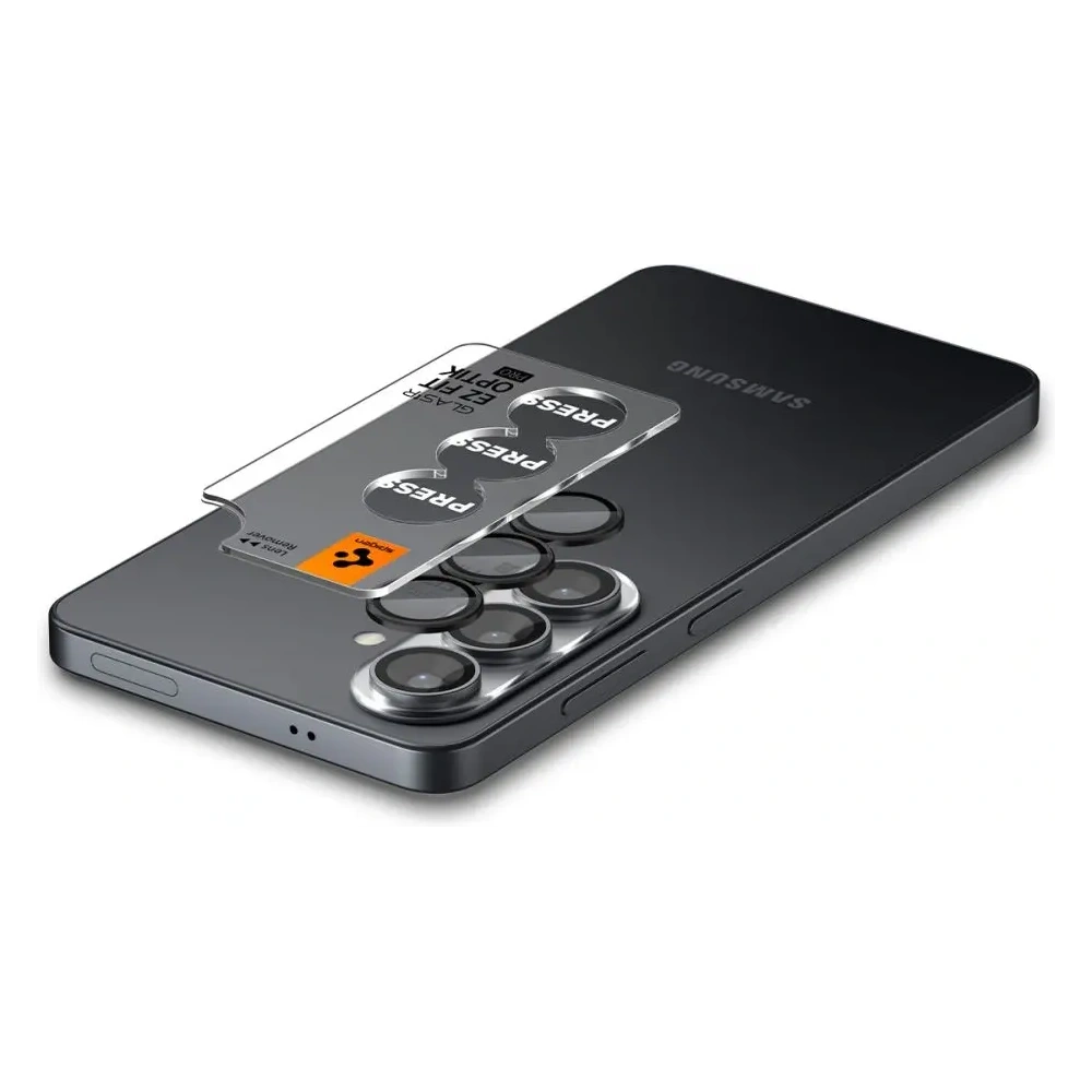 Osłona aparatu Spigen Optik Pro HD Glas.tr ez Fit Camera Protector do Samsung Galaxy S26 Black [2 PACK]