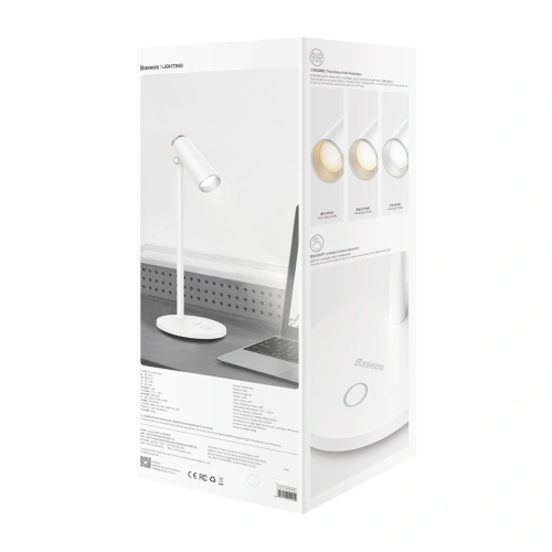 Buy Baseus I-Wok desk lamp rechargeable (white) - BSU1708WHT - {ean13} - Home Screen Store Europe