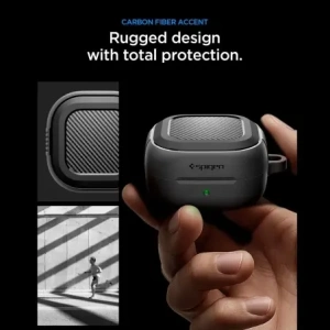 Etui Spigen Rugged Armor do Samsung Galaxy Buds 4 / 4 Pro Matte Black