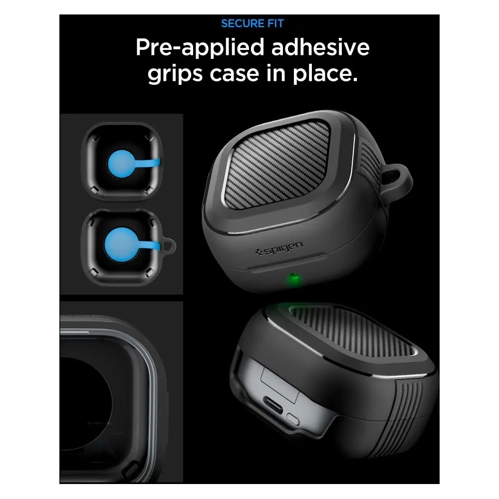 Etui Spigen Rugged Armor do Samsung Galaxy Buds 4 / 4 Pro Matte Black
