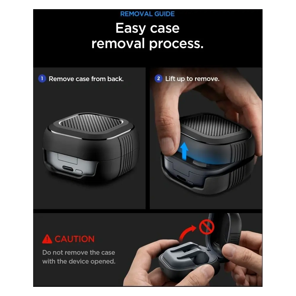 Etui Spigen Rugged Armor do Samsung Galaxy Buds 4 / 4 Pro Matte Black