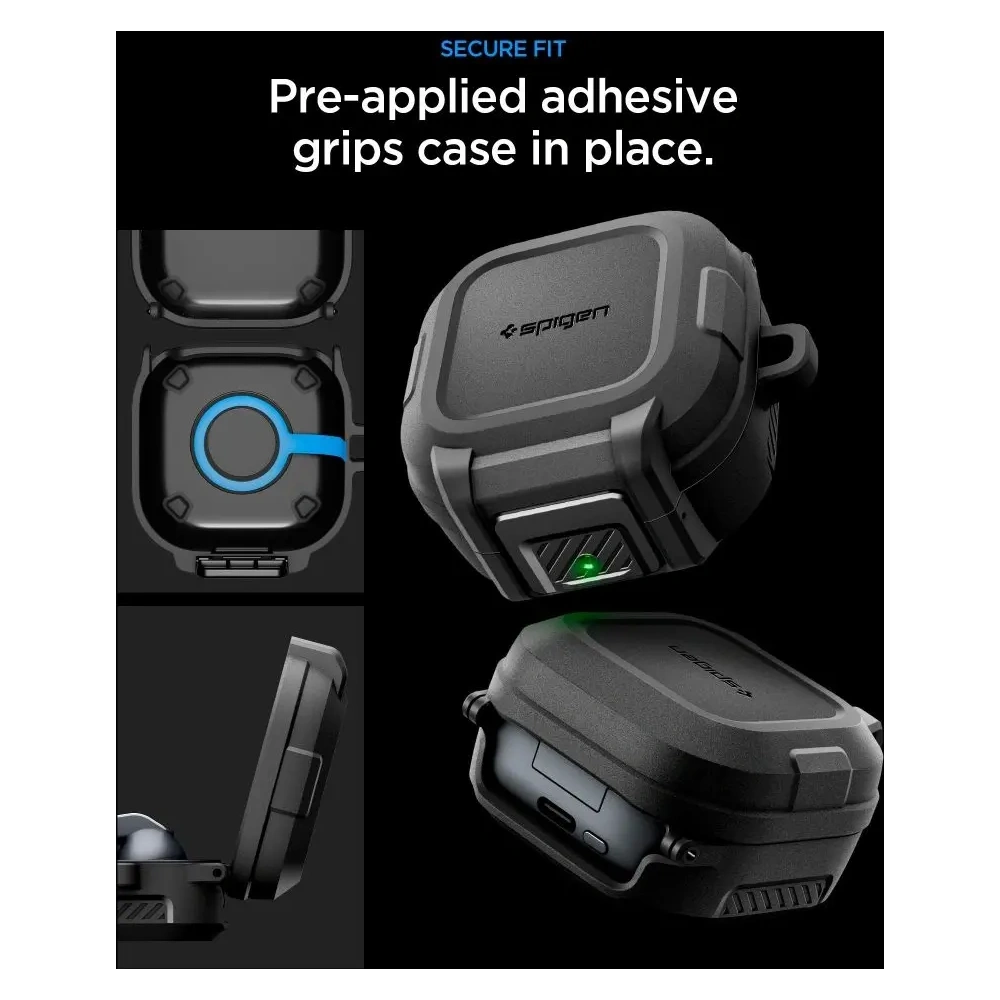 Etui Spigen Lock Fit do Samsung Galaxy Buds 4 / 4 Pro Matte Black