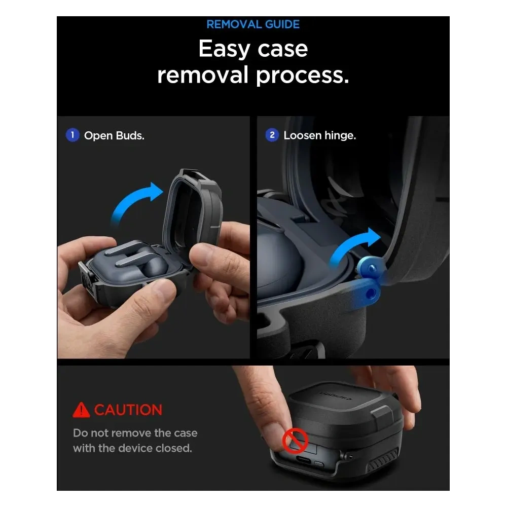 Etui Spigen Lock Fit do Samsung Galaxy Buds 4 / 4 Pro Matte Black