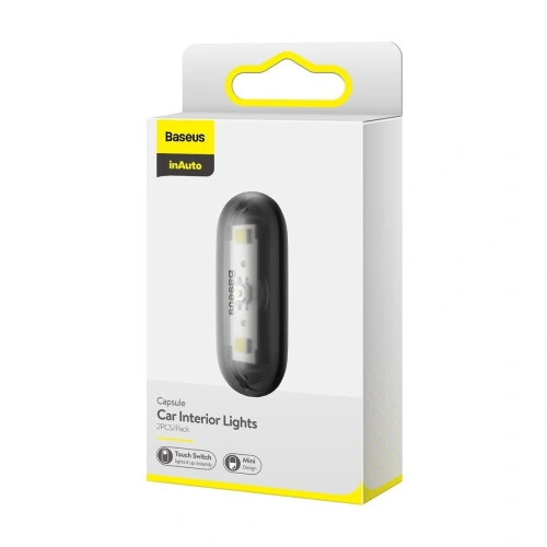 Buy Baseus Capsule car lamp for interior lighting, 2 pcs. (black) - BSU1709BLK - {ean13} - Home Screen Store Europe