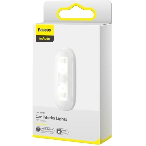 Autós lámpa Baseus Capsule a belső tér világításához, 2 db (fehér)