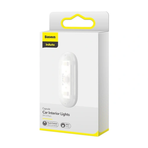 Buy Baseus Capsule car lamp for interior lighting, 2 pcs. (white) - BSU1710WHT - {ean13} - Home Screen Store Europe