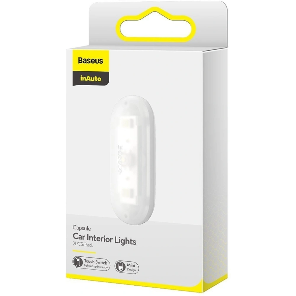 Lampka samochodowa Baseus Capsule do oświetlania wnętrza, 2 szt. (biała)