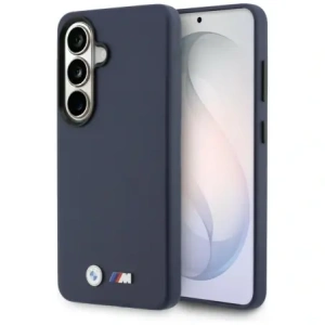 Etui BMW M Metal Logo MagSafe do Samsung Galaxy S26 granatowy