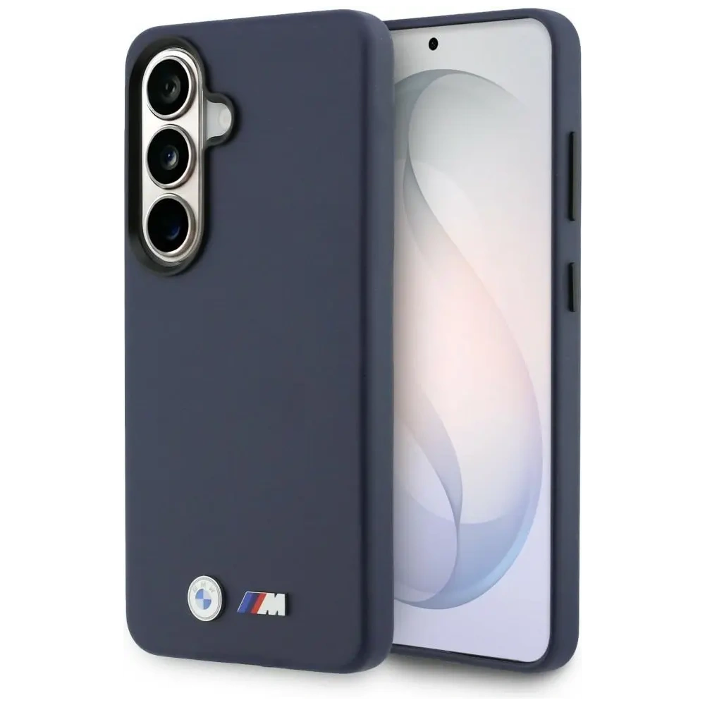 Etui BMW M Metal Logo MagSafe do Samsung Galaxy S26 granatowy