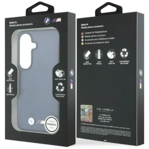 Etui BMW M Metal Logo MagSafe do Samsung Galaxy S26 granatowy