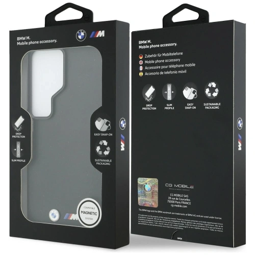 Etui BMW M Metal Logo MagSafe do Samsung Galaxy S26 Ultra czarny