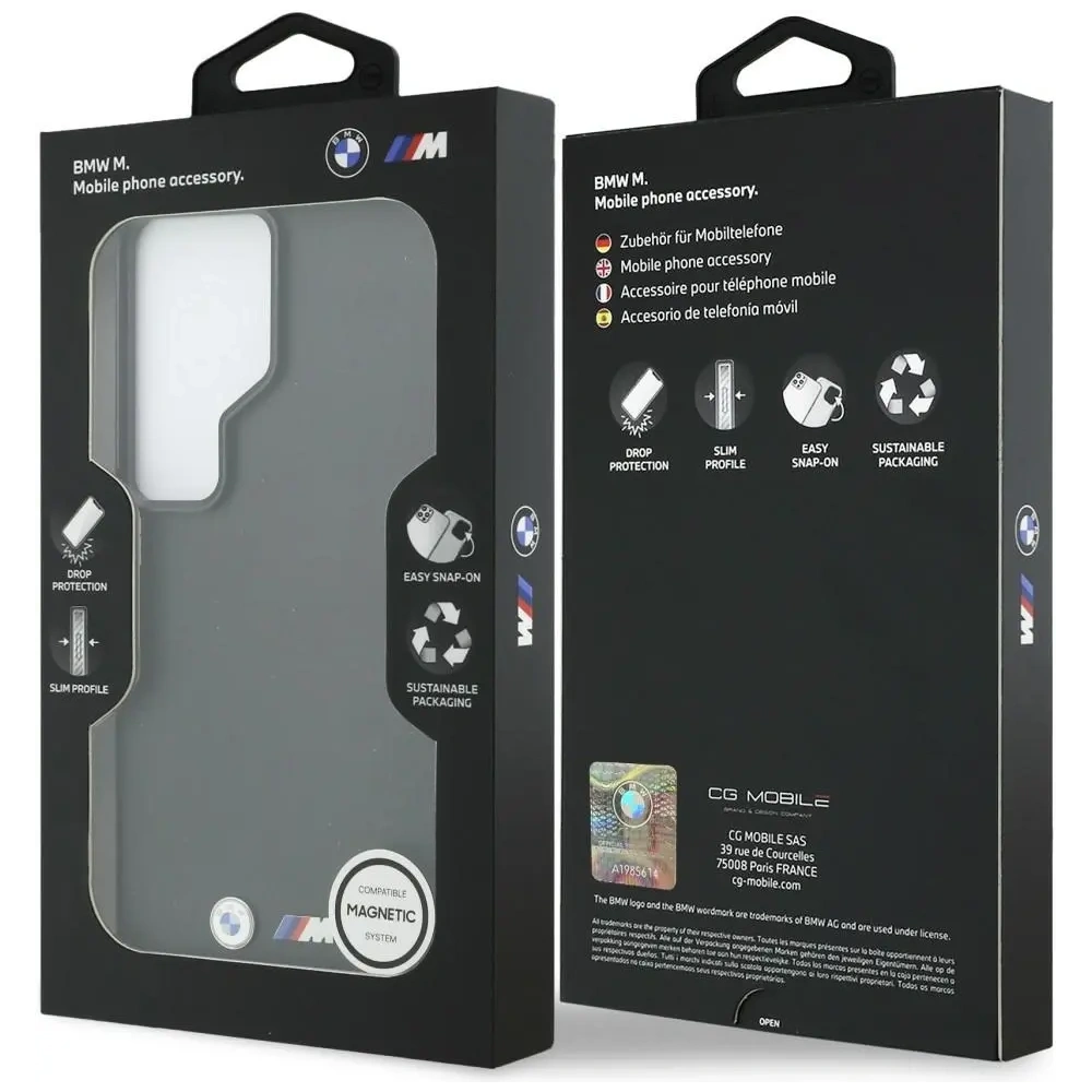Etui BMW M Metal Logo MagSafe do Samsung Galaxy S26 Ultra czarny