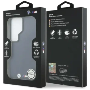 Etui BMW M Metal Logo MagSafe do Samsung Galaxy S26 Ultra granatowy