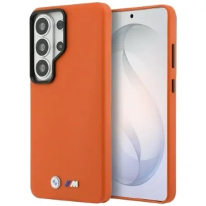 Etui BMW M Metal Logo MagSafe do Samsung Galaxy S26 Ultra pomarańczowy