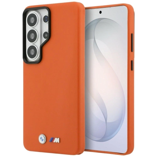 Etui BMW M Metal Logo MagSafe do Samsung Galaxy S26 Ultra pomarańczowy