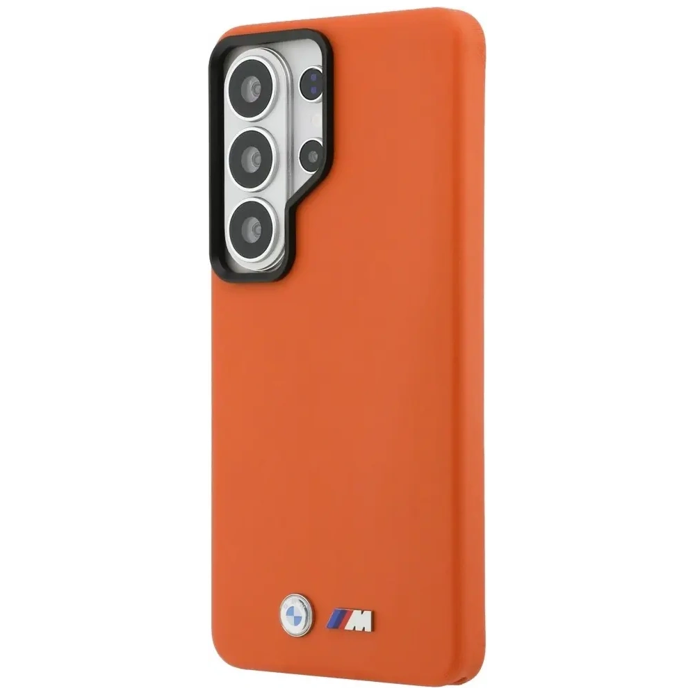 Etui BMW M Metal Logo MagSafe do Samsung Galaxy S26 Ultra pomarańczowy
