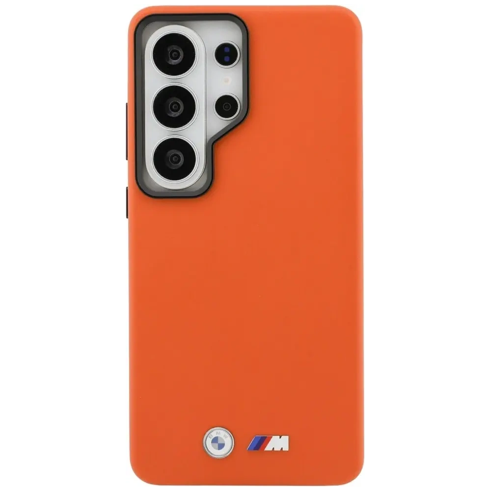 Etui BMW M Metal Logo MagSafe do Samsung Galaxy S26 Ultra pomarańczowy